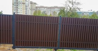 Купить распашные ворота из штакетника Скопин, цена от 2750 руб.